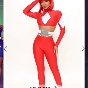 Brand new never opened sexy power ranger costume M/L